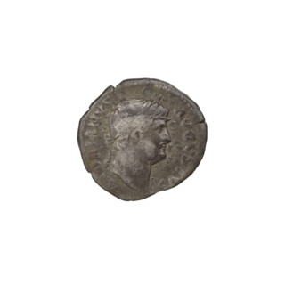 Denarius, Hadrian (76–138; Roman emperor 117–138). Obverse: head of Hadrian in laurel wreath facing