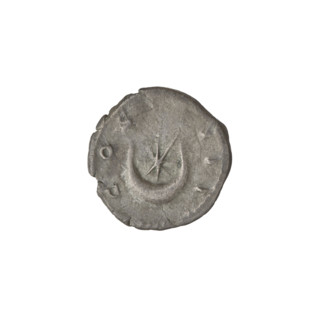 Denarius of Hadrian (76–138; Roman emperor 117–138). Obverse: head of Hadrian in laurel wreath