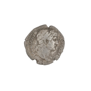 Denarius, Hadrian (76–138; Roman emperor 117–138). Obverse: head of Hadrian in laurel wreath facing
