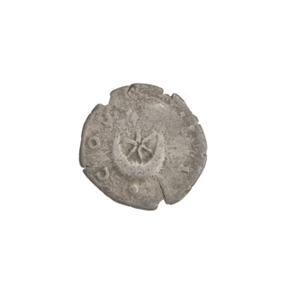 Denarius of Hadrian (76–138; Roman emperor 117–138). Obverse: head of Hadrian in laurel wreath