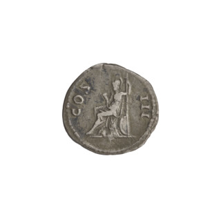 Denarius, Hadrian (76–138; Roman emperor 117–138). Obverse: head of Hadrian in laurel wreath facing