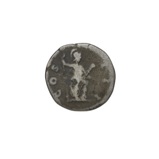 Denarius of Hadrian (76–138; Roman emperor 117–138). Obverse: head of Hadrian in laurel wreath