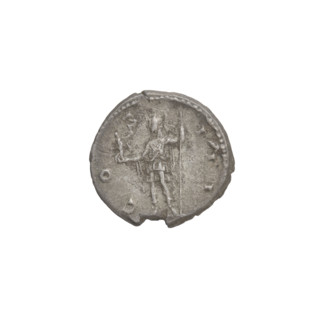Denarius of Hadrian (76–138; Roman emperor 117–138). Obverse: head of Hadrian in laurel wreath