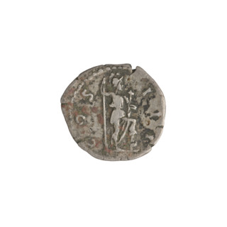 Denarius of Hadrian (76–138; Roman emperor 117–138). Obverse: head of Hadrian with laurel wreath