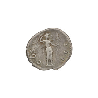 Denarius, Hadrian (76–138; Roman emperor 117–138). Obverse: head of Hadrian in laurel wreath facing