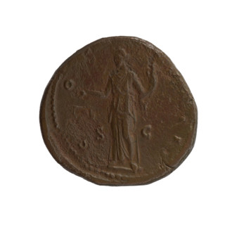 Dupondius of Antoninus Pius (86–161; Roman emperor 138–161), 148–149, Roman Empire (Rome). Obverse: