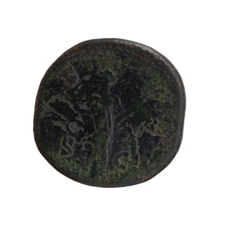 Dupondius, Antoninus Pius (86–161; Roman emperor 138–161), issuer. Obverse: Head of Antoninus Pius