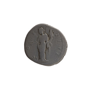 Denarius of Antoninus Pius (86–161; Roman emperor 138–161), c. 149–150. Obverse: Head of Antoninus
