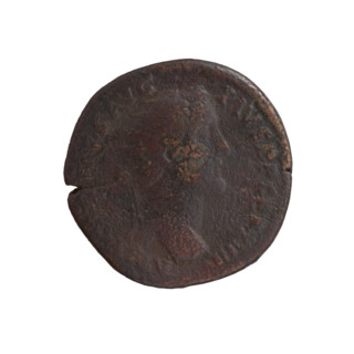 Dupondius, Antoninus Pius (86–161; Roman emperor 138–161), issuer: Antoninus Pius — obverse: head