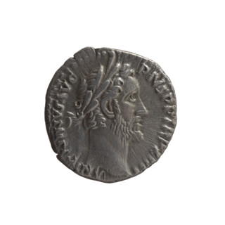 Denarius, Antoninus Pius (86–161; Roman emperor 138–161), issuer. Obverse: Head of Antoninus Pius