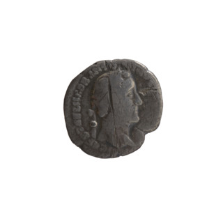 Denarius of Antoninus Pius (86–161; Roman Emperor 138–161). Obverse: Head of Antoninus Pius in a