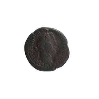 Denarius of Antoninus Pius (86–161; Roman emperor 138–161). Obverse: head of the emperor in a