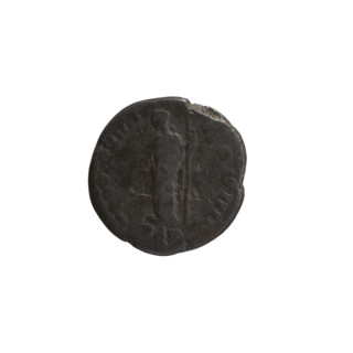 denarius, Antoninus Pius (86–161; Roman emperor 138–161), scepters, branches, head of the emperor