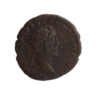 Antoninus Pius (86–161; Roman Emperor 138–161), issuer. Bronze coin (150–151) from the Roman
