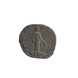 Denarius of Antoninus Pius (86–161; Roman emperor 138–161), circa 151–152. Obverse: head of the