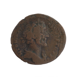Antoninus Pius (86–161; Roman Emperor 138–161), issuer. Bust of Antoninus Pius in a laurel wreath