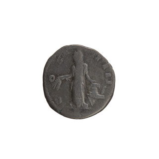 Denarius, Antoninus Pius (86–161; Roman emperor 138–161). Obverse: Head of Antoninus Pius in a