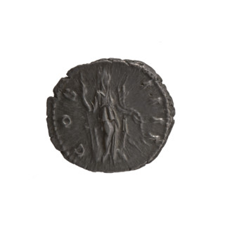 Denarius of Antoninus Pius (86–161; Roman emperor 138–161). Obverse: Head of Antoninus Pius in a