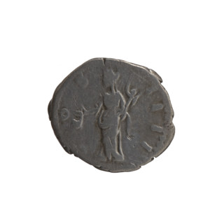 Denarius, Antoninus Pius (86–161; Roman emperor 138–161) — obverse: Head of Antoninus Pius in a