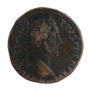 sestertius (forgery?), Antoninus Pius (86–161; Roman emperor 138–161), issuer: Antoninus Pius;