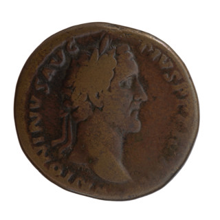 Sestertius of Antoninus Pius (86–161; Roman emperor 138–161), issuer: Antoninus Pius. Obverse: head