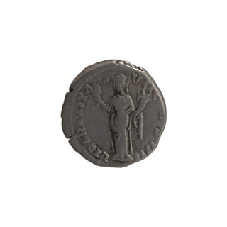 Denarius; obverse: head of Antoninus Pius in a laurel wreath facing right, inscribed ANTONINVS AVG
