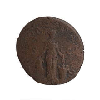 Antoninus Pius (86–161; Roman emperor 138–161), issuer; obverse: head of the emperor in a laurel