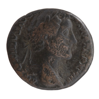 Antoninus Pius (86–161; Roman Emperor 138–161), issuer. Obverse: head of the emperor in a laurel