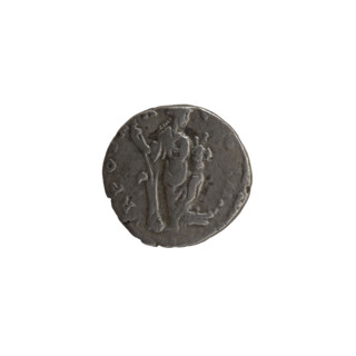 Denarius, Antoninus Pius (86–161; Roman emperor 138–161). Obverse: Head of the emperor in a laurel