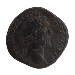 Sestertius, Antoninus Pius (86–161; Roman emperor 138–161), issuer: Antoninus Pius. Obverse: head