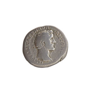 Denarius of Antoninus Pius (86–161; Roman emperor 138–161), obverse: head of Antoninus Pius bare,