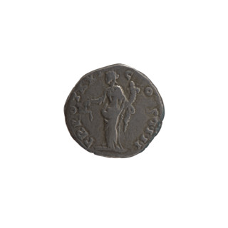 Denarius, Antoninus Pius (86–161; Roman emperor 138–161), issuer: personification Aequitas;