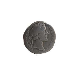 Denarius of Antoninus Pius (86–161; Roman emperor 138–161), 157–158. Obverse: head of the emperor