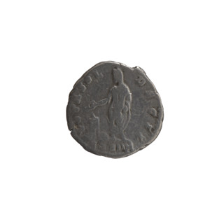 Denarius of Antoninus Pius (86–161; Roman emperor 138–161). Obverse: Head of Antoninus Pius with a