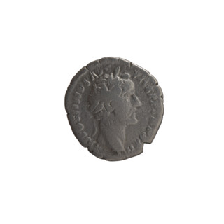 Denarius of Antoninus Pius (86–161; Roman emperor 138–161). Obverse: head of the emperor in a
