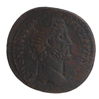 Sestertius, Antoninus Pius (86–161; Roman emperor 138–161), issuer: Antoninus Pius. Obverse: head