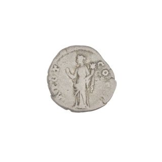 Denarius of Aelius (101–138; successor of Hadrian 136–138). Obverse: head of Aelius facing right;