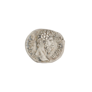 Denarius, Aelius (101–138; successor of Hadrian 136–138). Obverse: head of Aelius facing right; rim