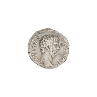 Denarius, Aelius (101–138; successor of Hadrian 136–138). Obverse: head of Aelius facing right; rim