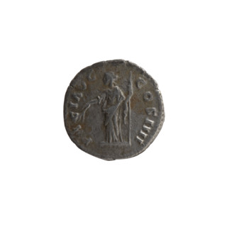 Denarius of Antoninus Pius (86–161; Roman emperor 138–161). Obverse: Head of Antoninus Pius in a