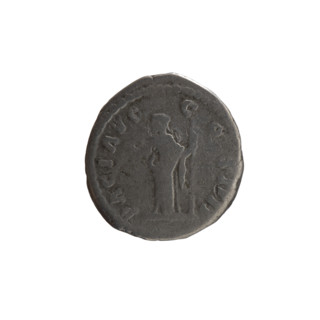 Denarius of Antoninus Pius (86–161; Roman emperor 138–161). Obverse: Head of Antoninus Pius in a