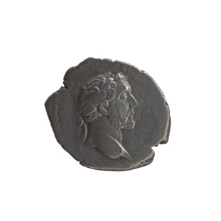 Denarius, Antoninus Pius (86–161; Roman emperor 138–161), issuer. Obverse: Head of Antoninus Pius