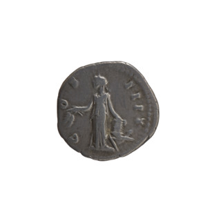 Denarius, Antoninus Pius (86–161; Roman emperor 138–161) — obverse: head of the emperor in a laurel