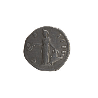 Denarius, Antoninus Pius (86–161; Roman emperor 138–161) — obverse: head of Antoninus Pius in a