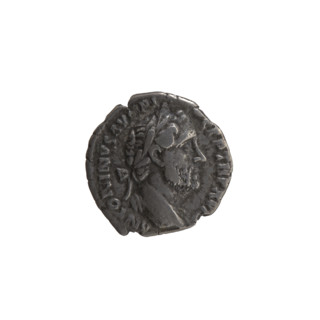 Denarius, Antoninus Pius (86–161; Roman emperor 138–161). Obverse: head of Antoninus Pius in a