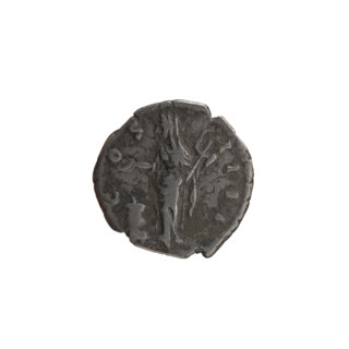 Denarius of Antoninus Pius (86–161; Roman emperor 138–161). Obverse: Head of Antoninus Pius in a