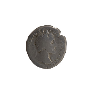 Denarius of Antoninus Pius (86–161; Roman emperor 138–161), ca. 154–155. Obverse: head of the