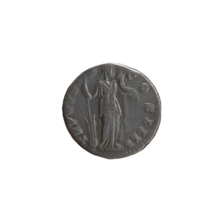 Denarius of Antoninus Pius (86–161; Roman emperor 138–161), struck 155–156. Obverse: head of