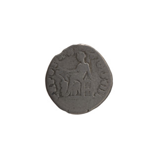 Denarius of Antoninus Pius (86–161; Roman emperor 138–161). Obverse: Head of Antoninus Pius in a