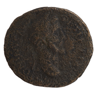 Sestertius, Antoninus Pius (86–161; Roman emperor 138–161), issuer. Obverse: Head of Antoninus Pius